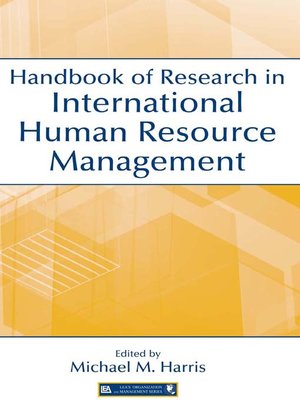 cover image of Handbook of Research in International Human Resource Management